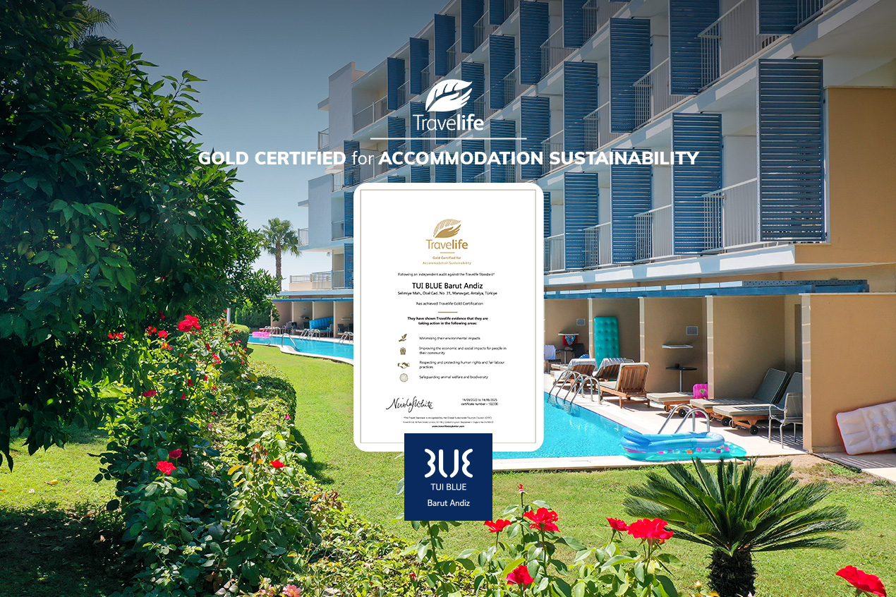 Tuı Blue Barut Andız Travelıfe'dan Altın Sertifika Aldı
