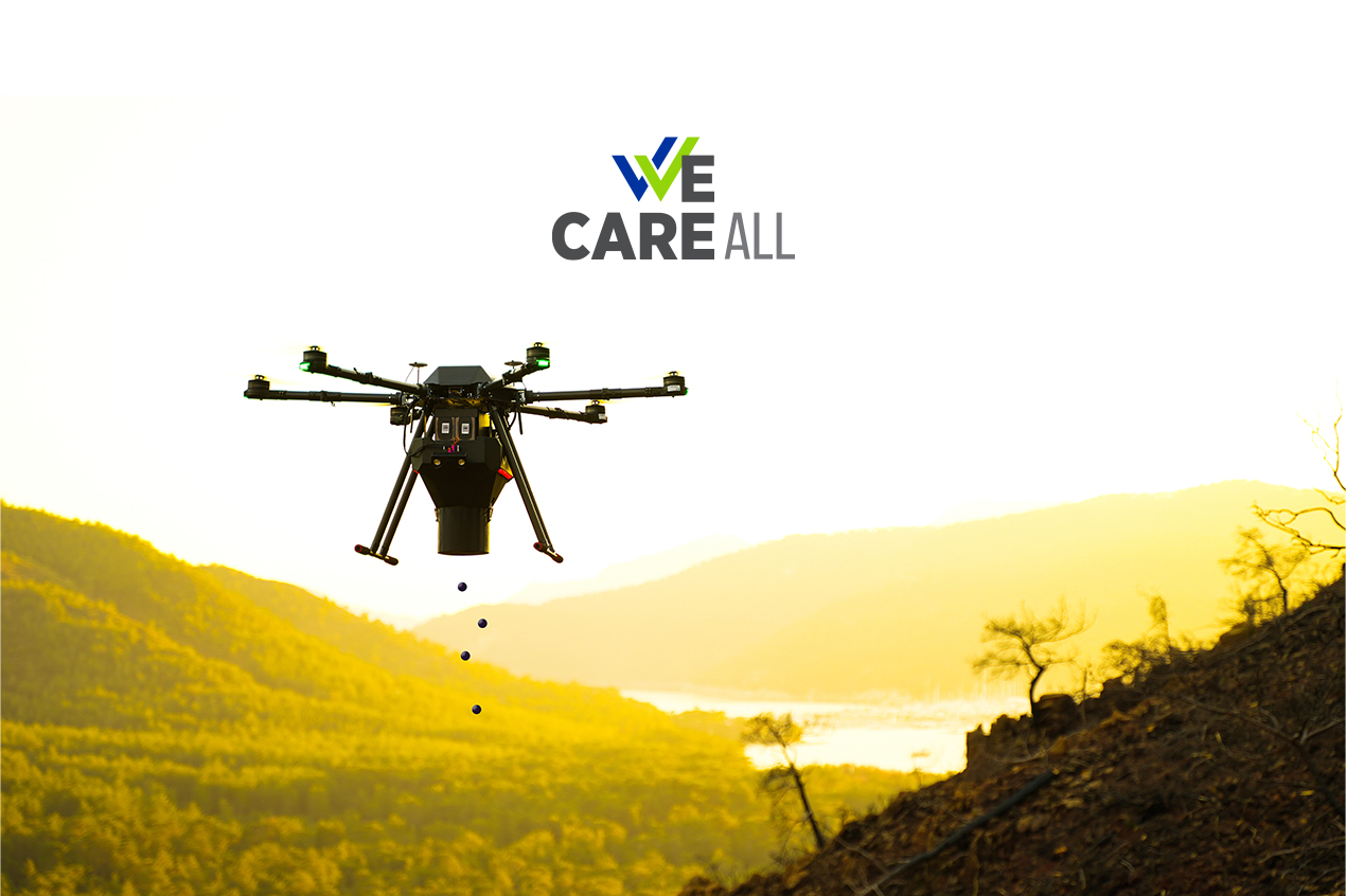 We care all plants 5,000 seed balls in the Aegean region in its 5th year